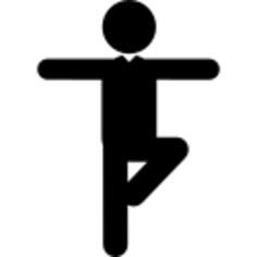 Man on yoga posture