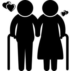 Elderly couple