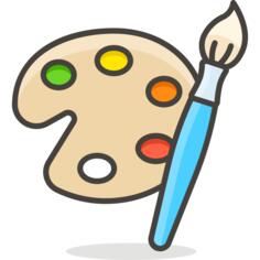 油漆调色板