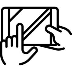 Hand and Tablet