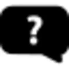 问题签到圆角矩形形状的讲话泡泡