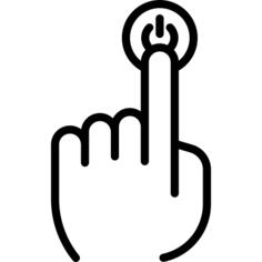 Hands and Button