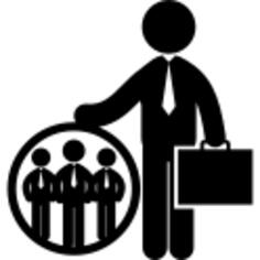 Businessman clients portfolio
