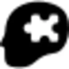 缺少在秃头侧视图的难题片断形状