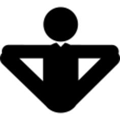 Man in yoga posture