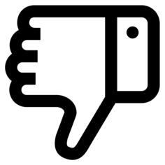 拇指向下