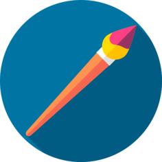 Watercolor brush