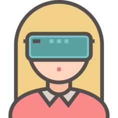 Virtual reality glasses