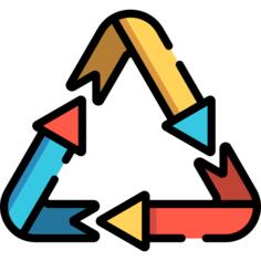 Curved arrow