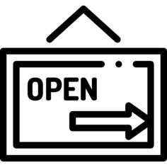 Open sign
