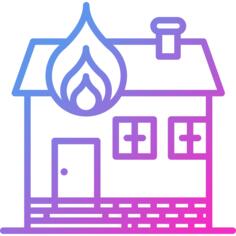 Burning house