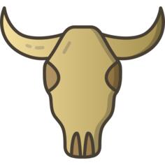 Cow skull