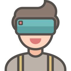 Virtual reality glasses