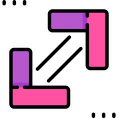 Diagonal arrows