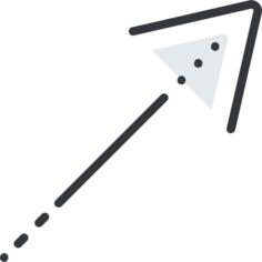 Diagonal arrow