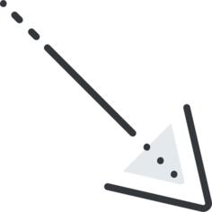 Diagonal arrow