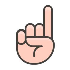 Pointing up