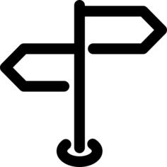 Direction sign
