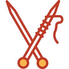 Knitting needles