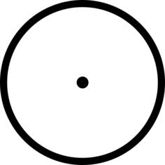 Circled dot