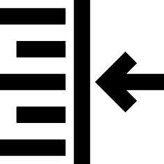 Left indent