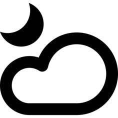 多云的夜晚