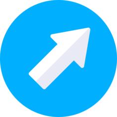 Diagonal arrow