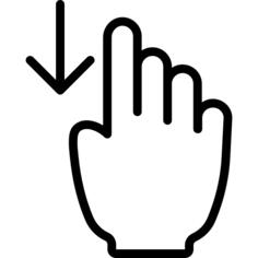 Swipe down