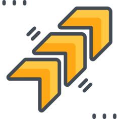 Diagonal arrow