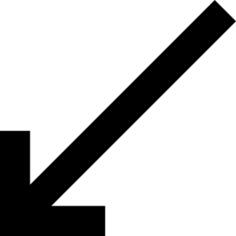 Diagonal arrow