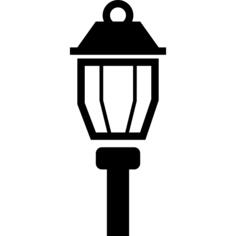 Street light lamp of vintage style