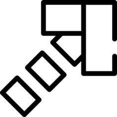 Diagonal arrow