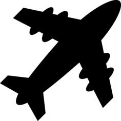 Airplane silhouette