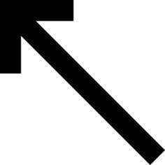 Diagonal arrow