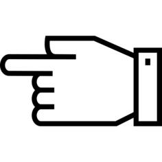 Pointing left