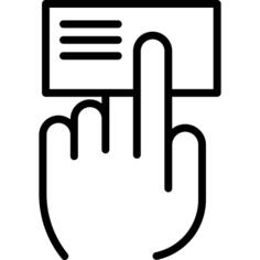 Hand and Business Card