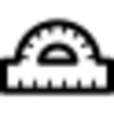 Semicircular tool for maths