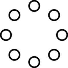 Small circles forming a circle