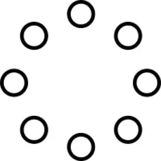 Small circles forming a circle
