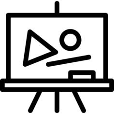 黑板与几何图形