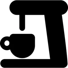 Coffee machine silhouette
