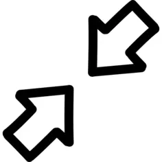 Arrows hand drawn interface symbol outlines