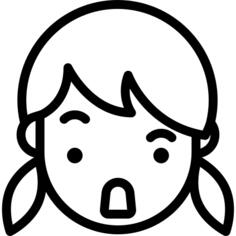 震惊的女孩
