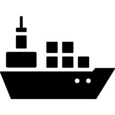 Boat with containers
