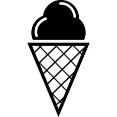 Ice cream on cone