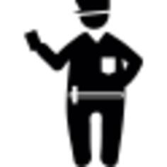 Fat police agent