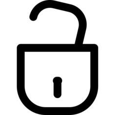 Unlocked padlock