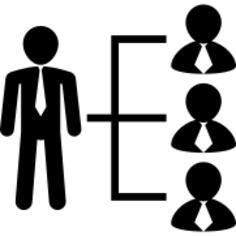 Business links between businessmen