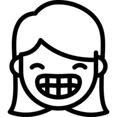 女孩微笑