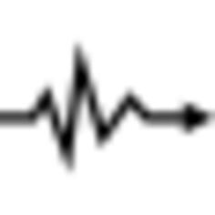 Heartbeat lifeline arrow symbol